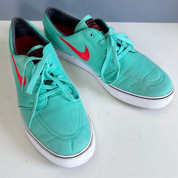Nike SB Zoom Stefan Janoski Sneaker Aqua Blue Size 13 Nike lace up EXCELLENT - Picture 3 of 12
